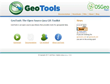 Tablet Screenshot of geotools.org